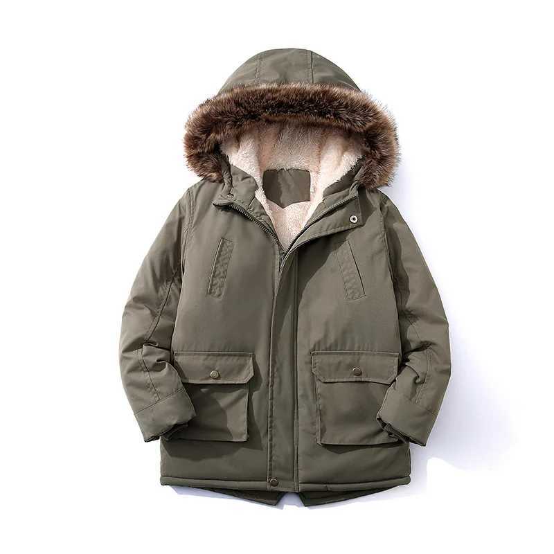 Down Coat New Boys Jacket 3-8 Years old Resist The Severe Cold Heavy Thick Plus Velvet High Quality Long Hooded For Kids Windbreaker H241123