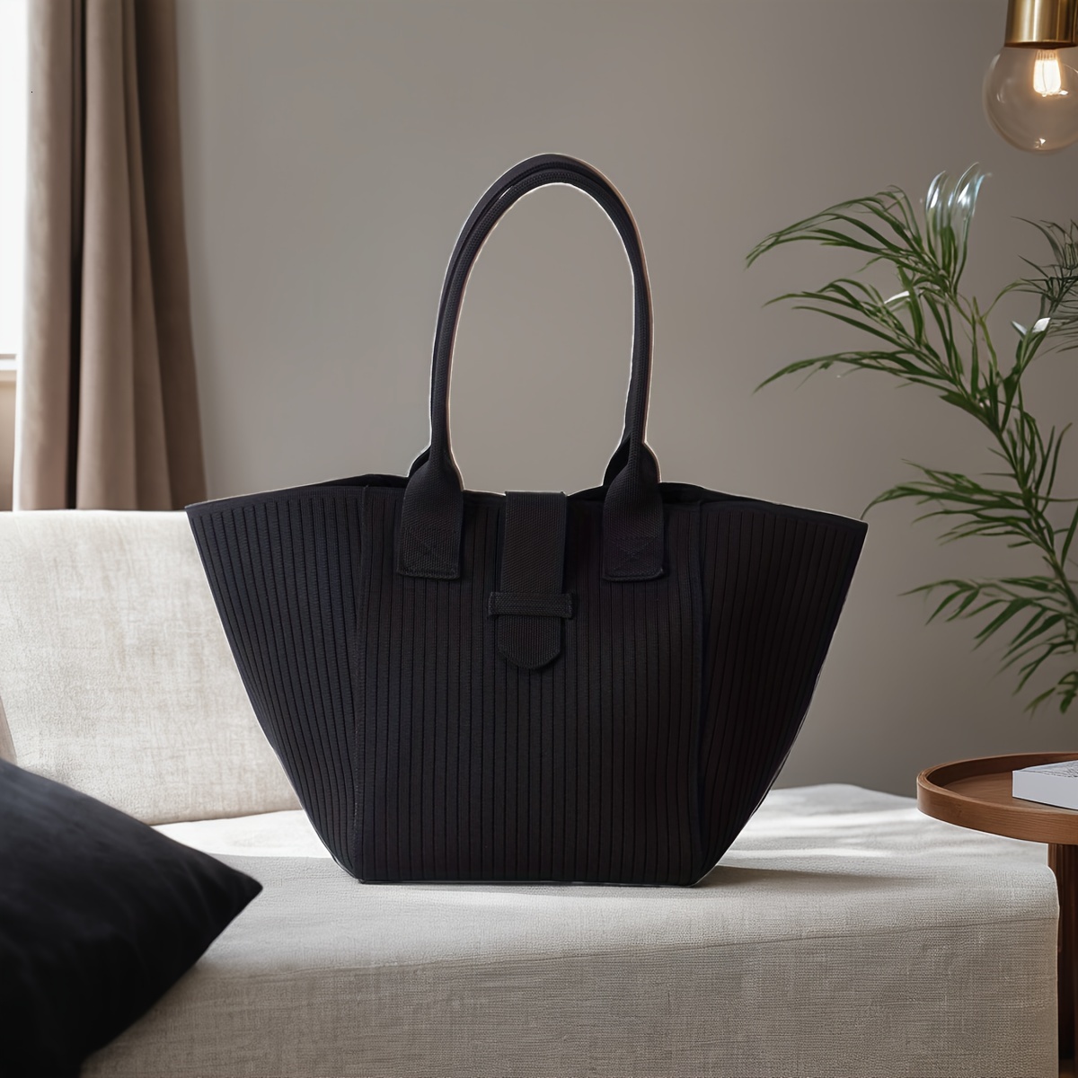 Fleece Shoulder Bag For Autumn And Winter Large Capacity Designer Tote Bag Trendy Handbag