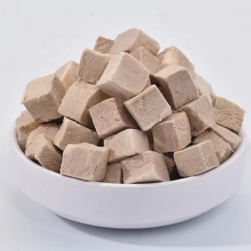 Bulk Chicken Cubes Dry Dog Treats for Adult Puppy Freeze Dried Duck Dice