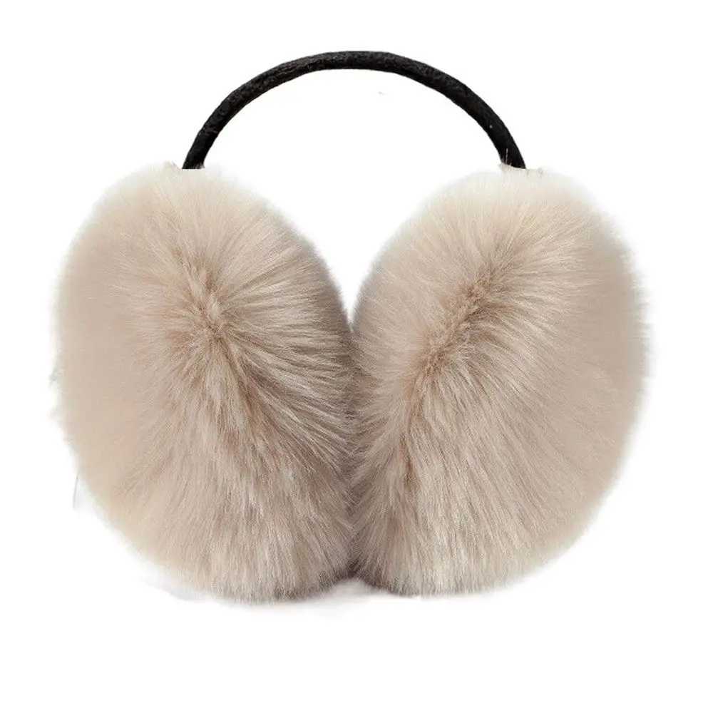 Soft Comfortable Warm Ear Warmer Autumn Winter Earmuffs Women Fluffy Cosy Ear-Muffs Fashion Solid Color Plush EarflsXJ241126