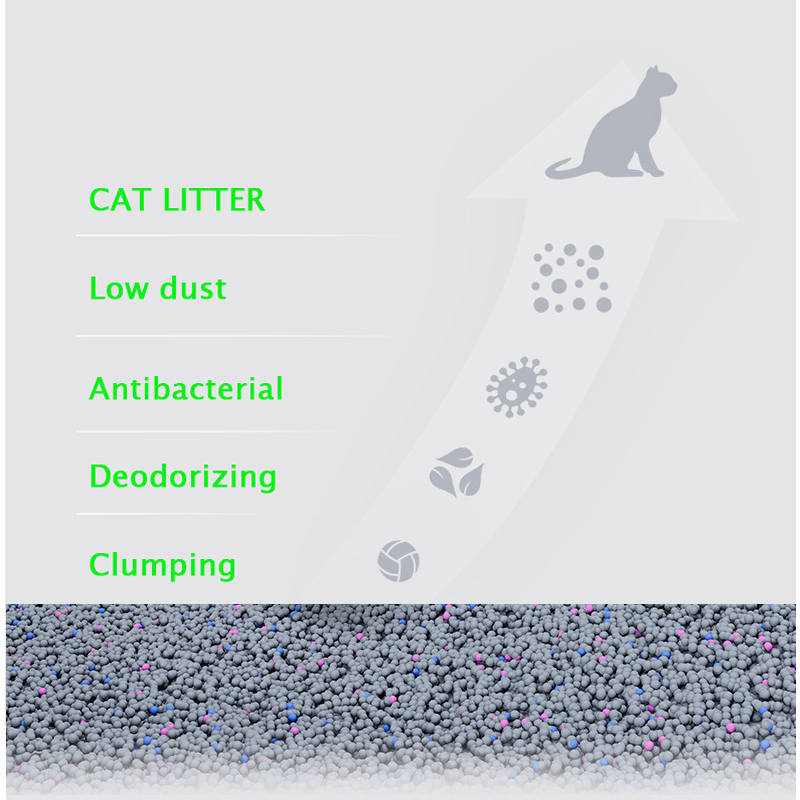 China factory price wholesale bentonite pet litter sand activated carbon adsorption purification 10 litter top tofu cat litter
