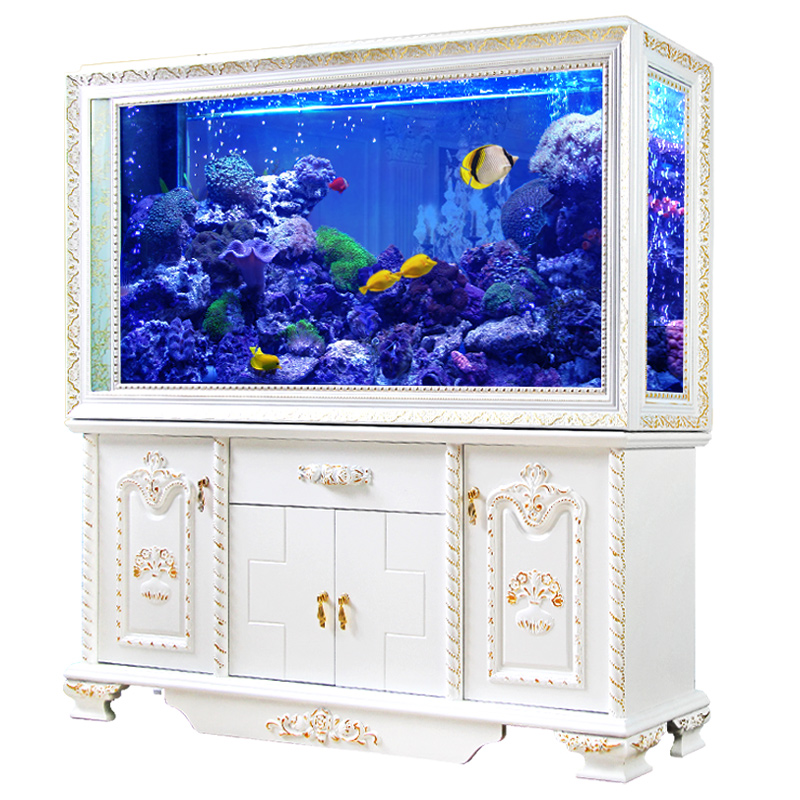 High Quality European Style Screen Cylinder Hydroponic Fish Tank For House