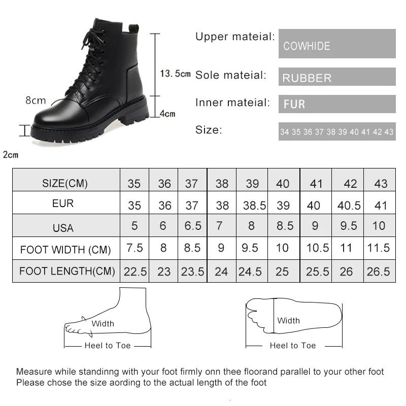 Aiyuqi Womens Winter Large Size Direct Transport Non slip Womens Snow Boots Leather Warm Womens Ankle Boots 241126