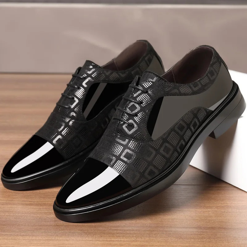 Dress Shoes for Men Spring Autumn Fashion Formal Suit Shoes Man PU Leather Wedding Party Style Susiness Shoes 241126