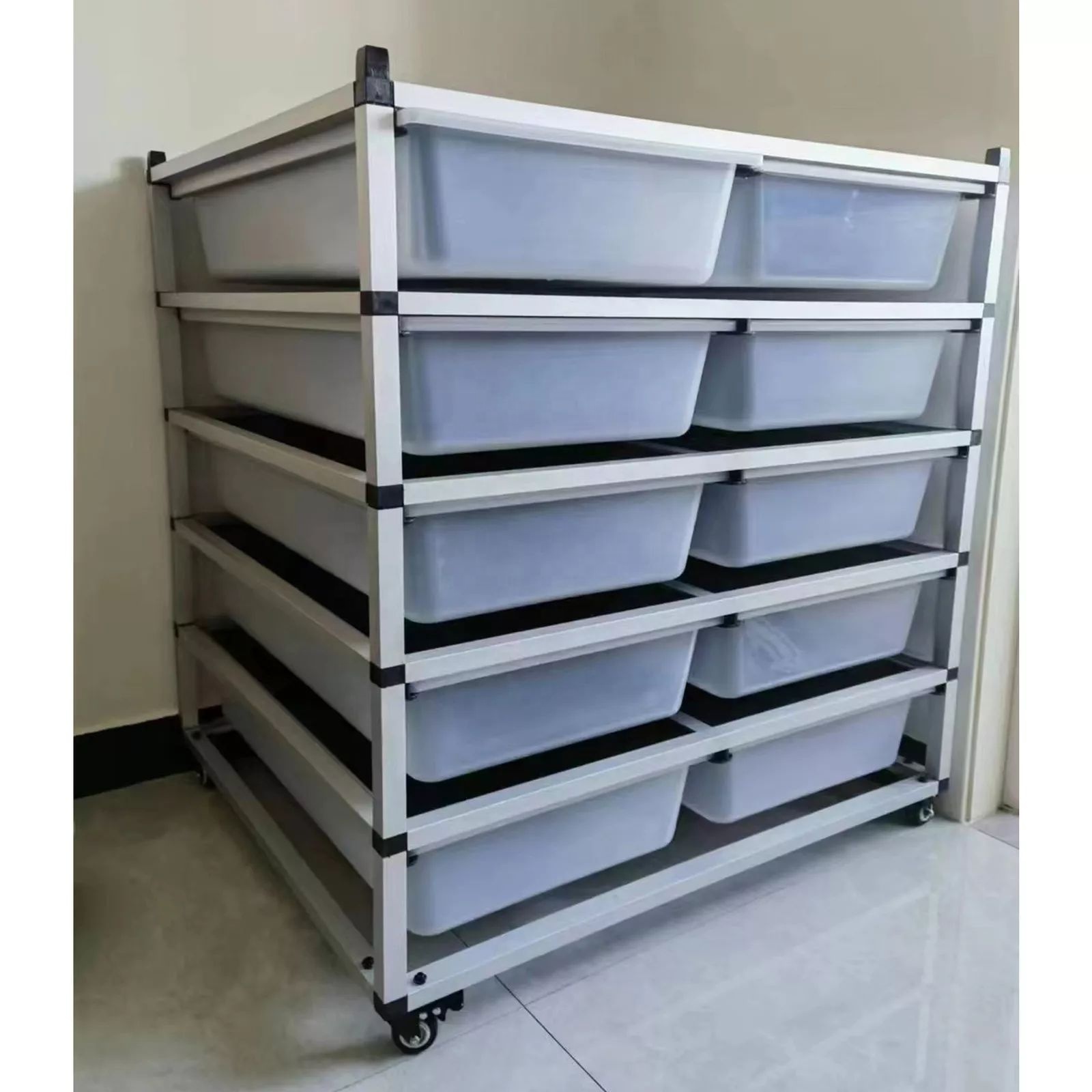 Pet Supplies Reptile Ball Python Tub Cage Display Racks System PVC Reptile Enclosure Snake Breeding Rack