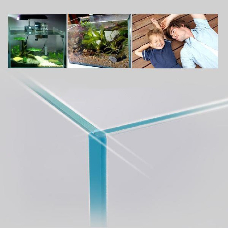 Super White Glass Aquarium Fish Tank Right Angle Water Grass Acrylic Fish Tank for Factory Wholesale