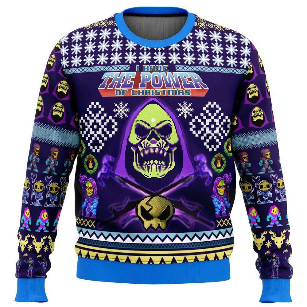 HEYYYYYYYA HE-MAN 2024 New Years Christmas clothing oversized Christmas promotion fashion street neutral style Christmas sweater W241126