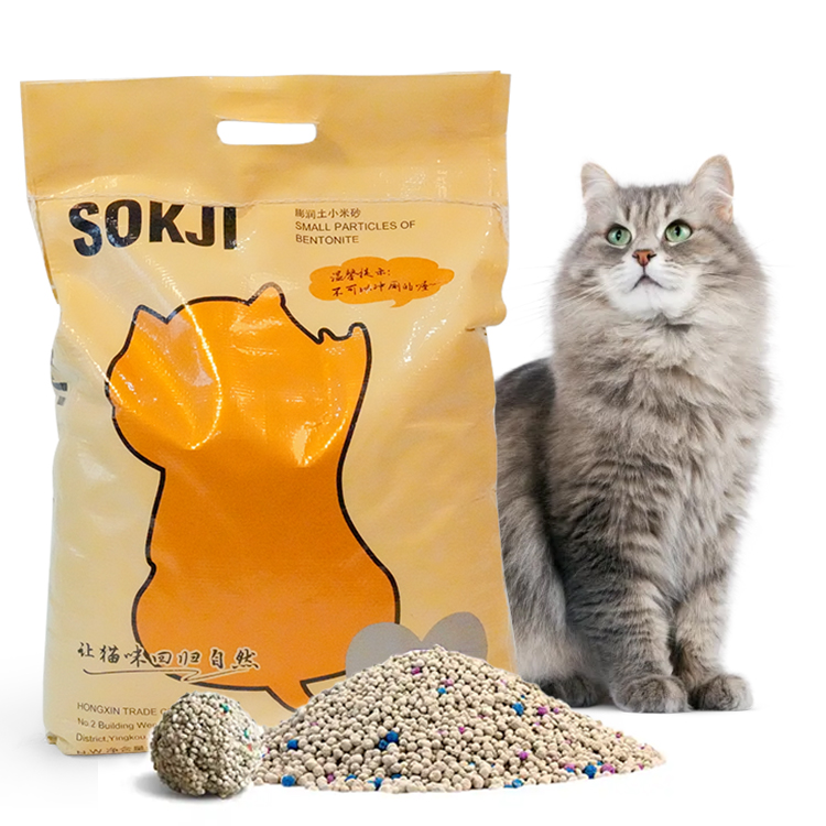 Muawu Factory Wholesale Bulk Cat Litter Dust Free Strong Clumping Pure Natural Kitty Sand Bentonite Cat Litter