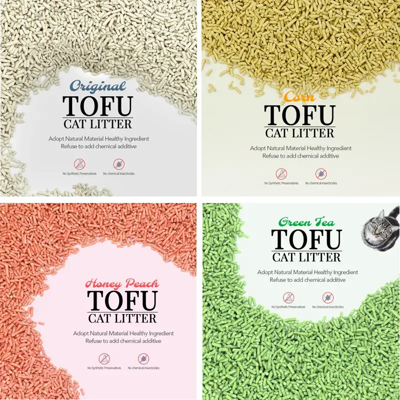 High Grade 3mm Strip Botanical Tofu Cat Litter