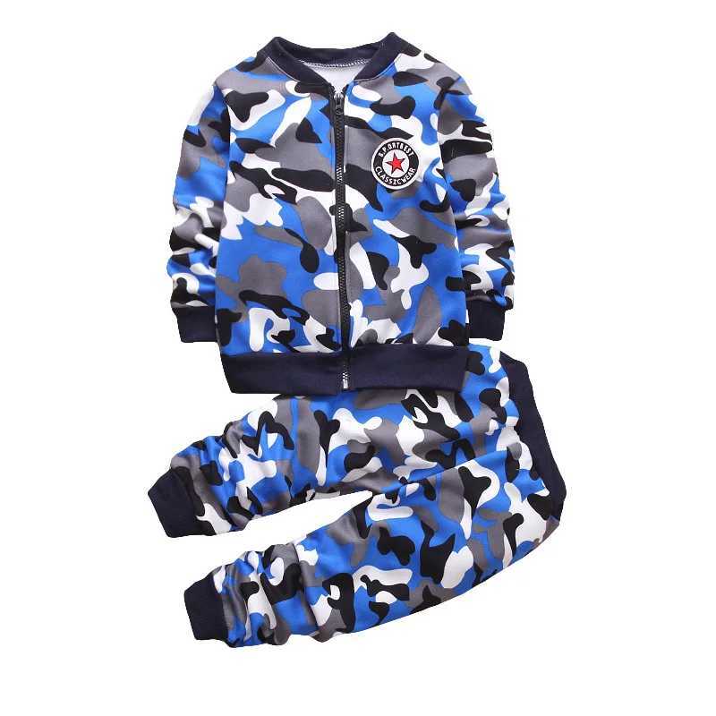 Clothing Sets Children Clothing Camouflage Fashion Kids Sport Suits Long Sleeve Shirts Pants Boys Girls Clothes Toddlers Teens Tracksuits H241126