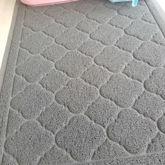 Large size pet mat pvc cat litter mat plastic door floor mat