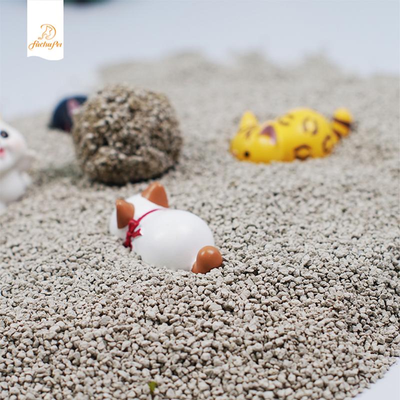 Bentonite Silica Gel Crushed Cat Litter 25kg Odor Control Bag with Crushed Texture and Natural Fragrance Irregularity Pattern