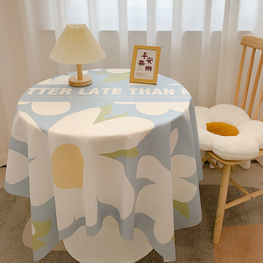 Pastoral Tablecloth Ins Wind Small Fresh Student Desk Cloth Decorative Dining Table Cloth Coffee Table Mat Stall Cloth Wholesale