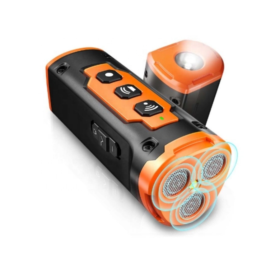 Adjustable 3 Mode Ultrasonic Bark Control Device Orange Dog Barking Stopper Propeller Pet Deterrent Dog Training Behavior