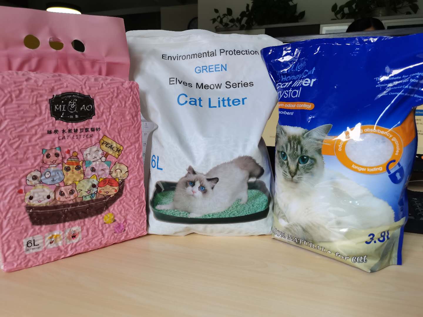 natural clumping perfumed dust free plant soya tofu cat litter