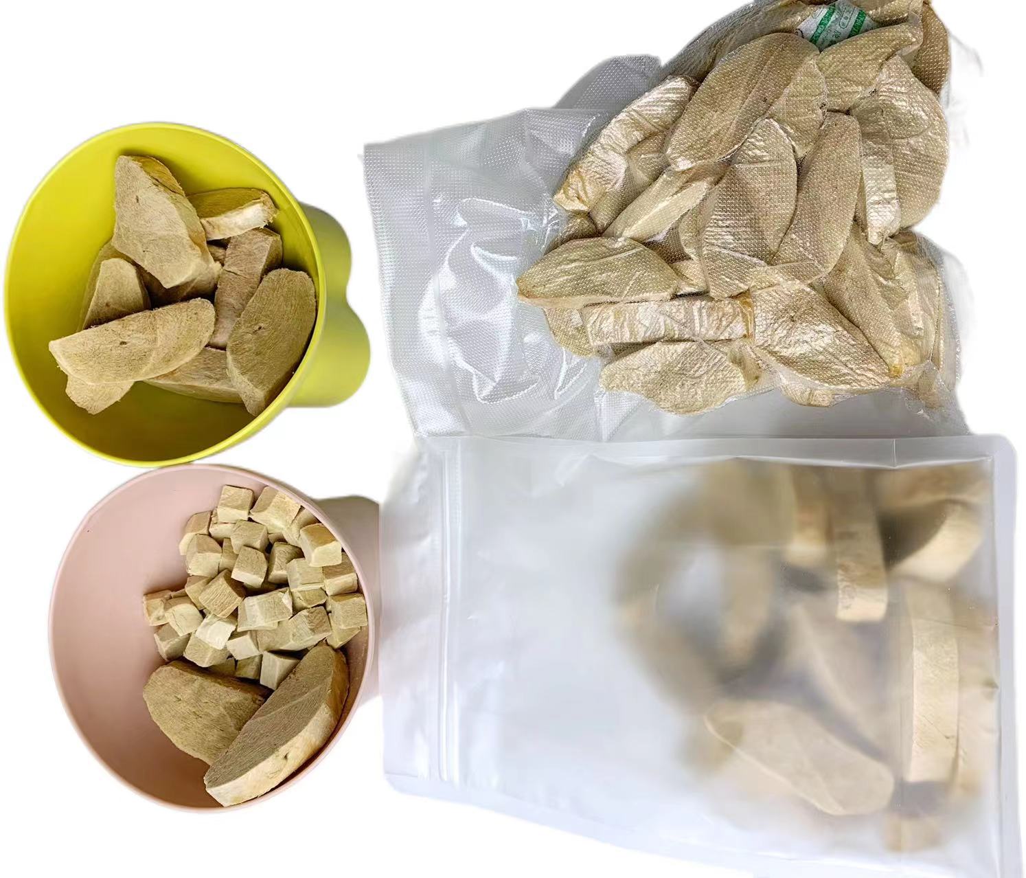 Wholesale 100% Original Natural Freeze-Dried Dehydrated Duck Chicken Salmon Cube Pure Meat Health Pet Food Frozen Treats Snacks