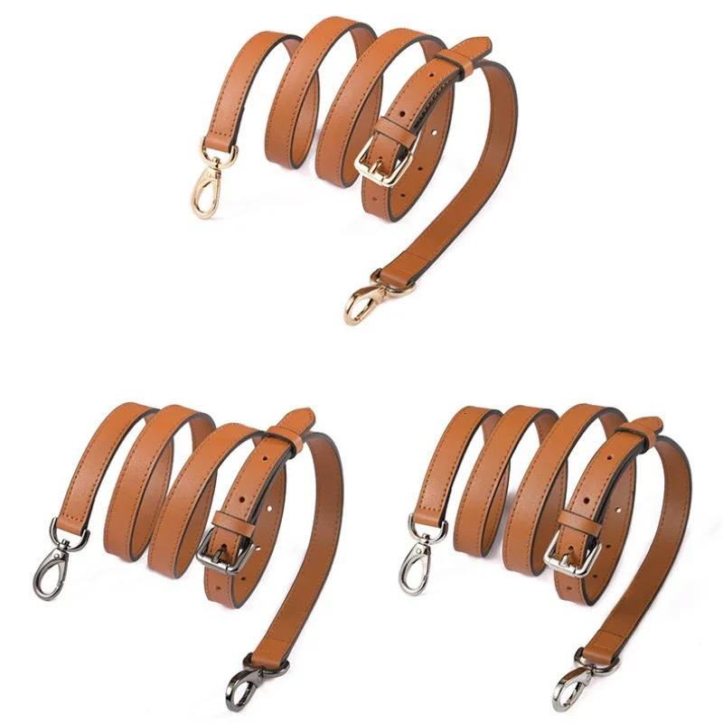 130cm Long Faux Leather Shoulder Bag Strap DIY Purse Handle Adjustable Crossbody Handbag Belt Replacement with Clasp 18cm 15cm 241125