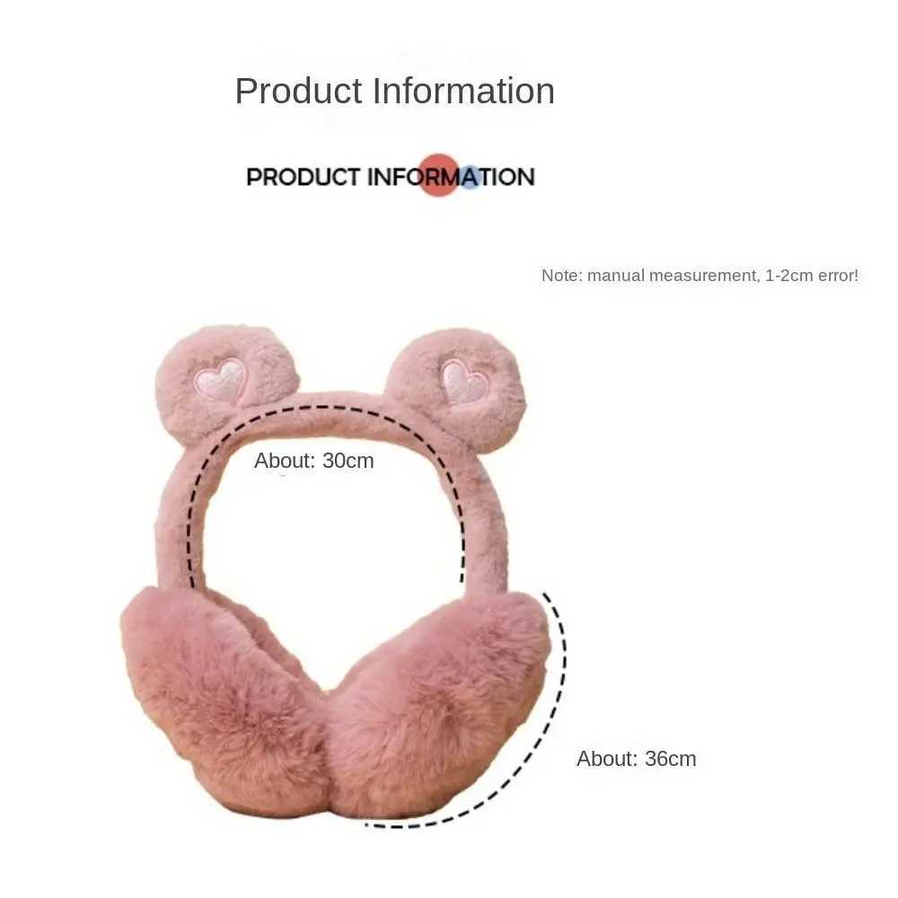 Cute Warm Plush Earmuffs Foldable Fluffy Earfls Cosy Casual Ear Warmer for Men WomenXJ241126