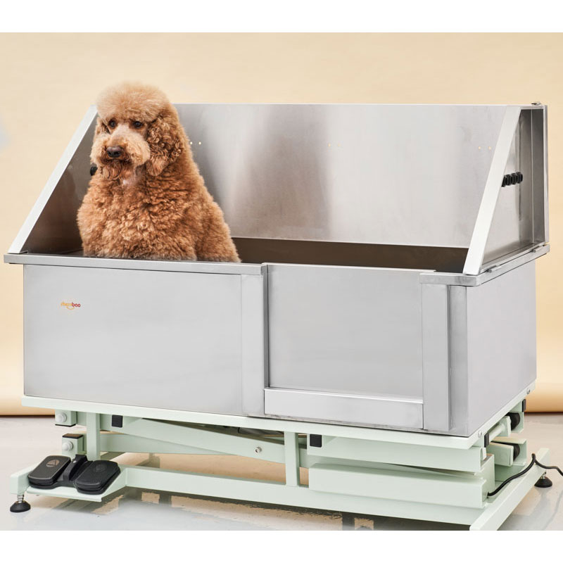custom size 304 stainless steel dog wash bath tub dog wash basin with lifting function