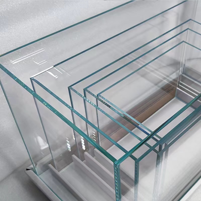 Factory direct sale 5 in 1 ultra white right angle glass fish tank