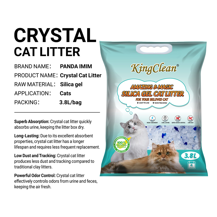 eco-friendly Perfume Bulk Silica Gel cat litter pet safe premium silica gel cat litter crystal