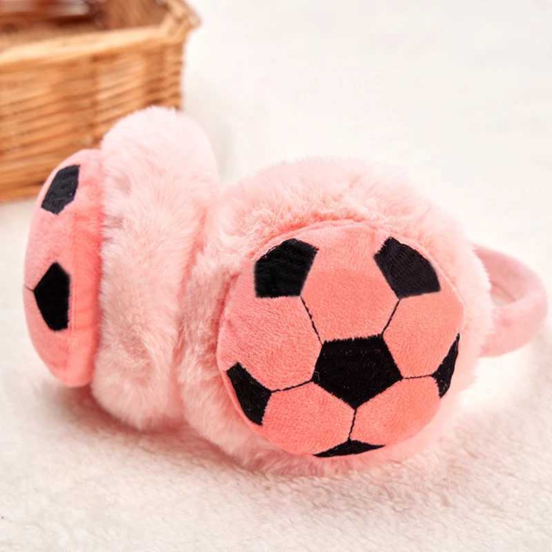 Kids Cute Football Earmuffs Winter Outdoor Travel Cold-proof Ear C Warmer Thickened Warm Ear Muffs for Baby Boy GirlXJ241126