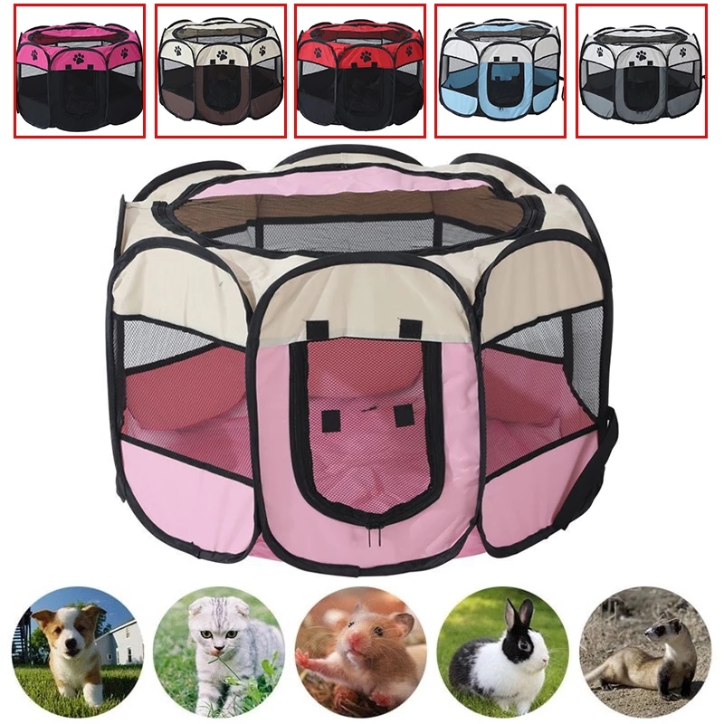 Outdoor Portable Folding Octagonal Pet Tent Big Dog House
