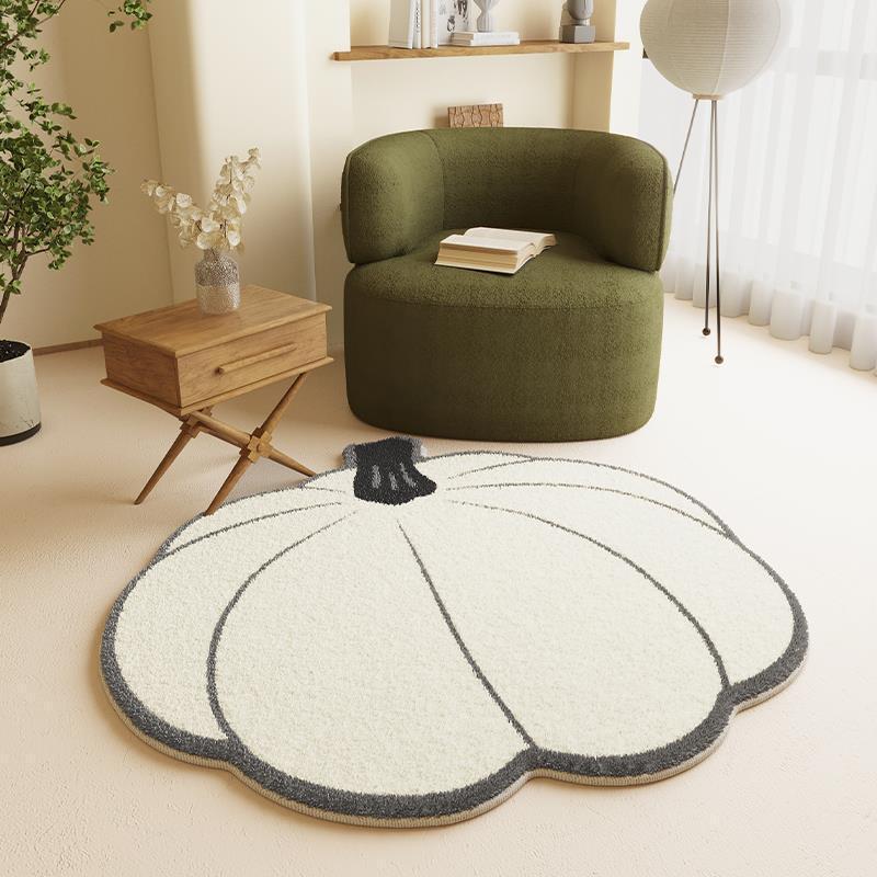 Round Carpet Living Room Dirty Resistant Easy Care Maiden Bedroom Carpet Study Swivel Chair Floor Mat Dresser Non-Slip Pad M260207