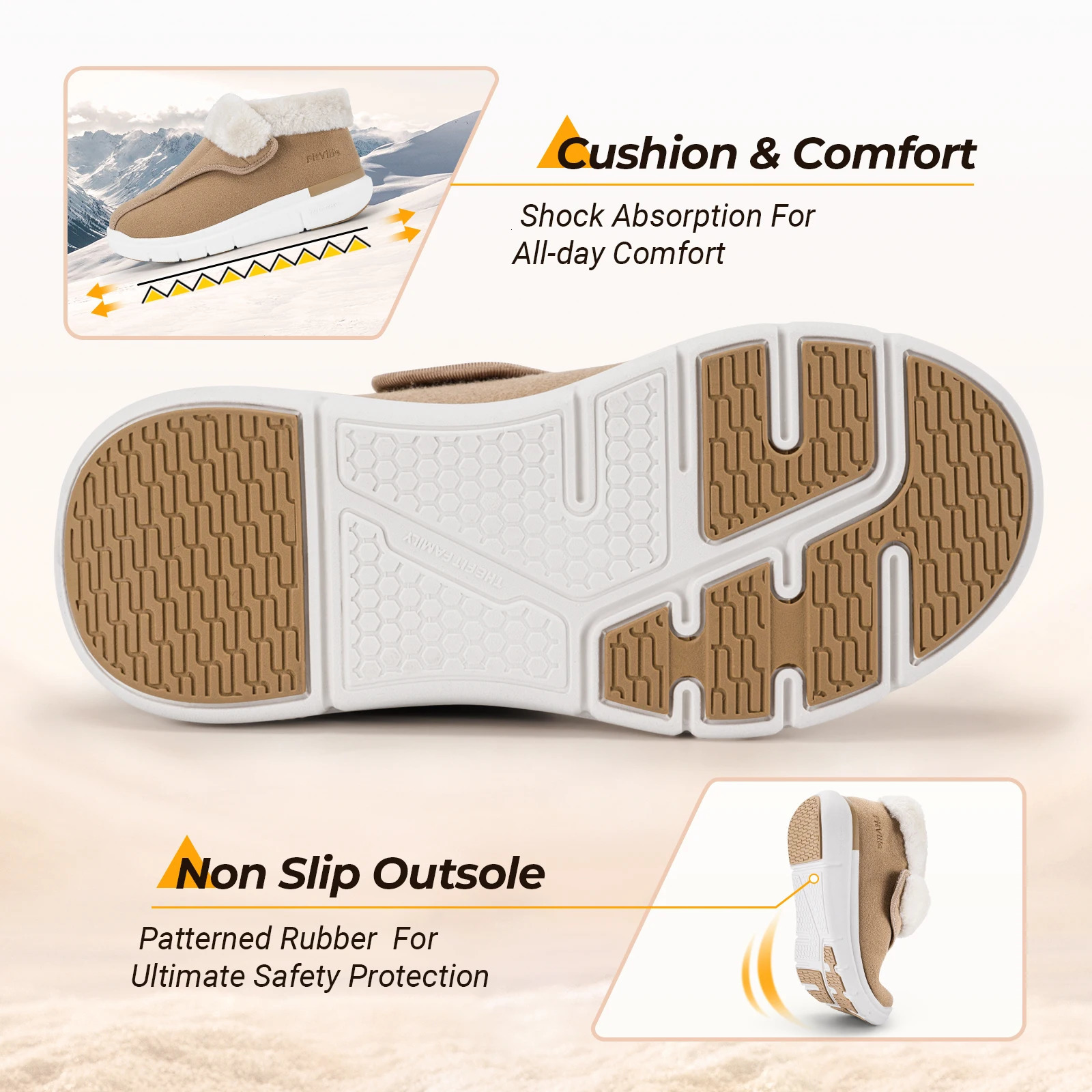 Fitville Winter Shoes For Women Diabetic Boots Widened Warm Adjustable Suitable For The Elderly To Relieve Foot Swelling 241126