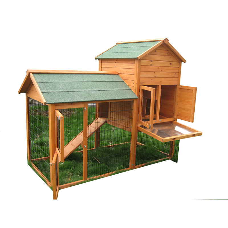 Bunny Cage Pull Out Tray Small Animal House w/Ramp luxurious pet cages wooden cheap two storey rabbit cages hutch