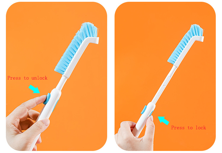 Easy to operate extendable aquarium cleaning brush for small aquarium fish tank