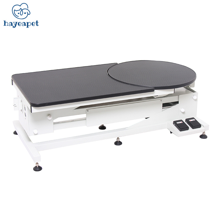 Hayeapet Big Z Electric Lifting rotatable Pet Grooming Table With Round Rotational Top and Swivel Grooming Arm
