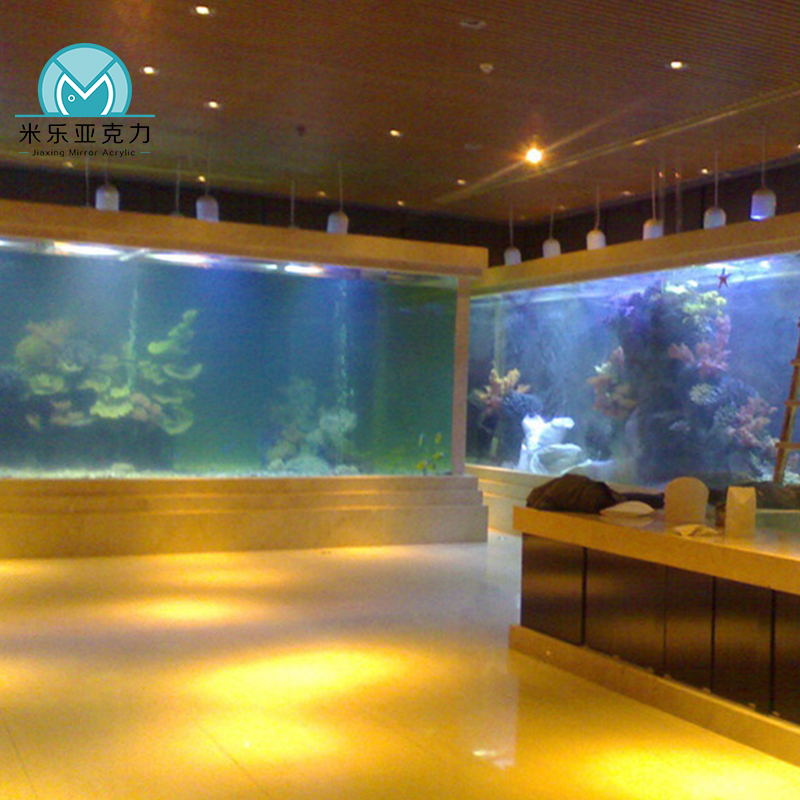 Ultra clear modern glass new view acrylic high quality marine fish tank for home decoration