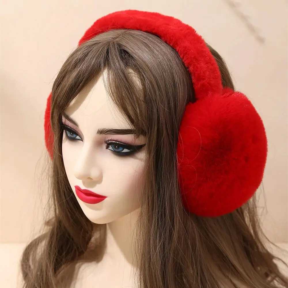 Christmas Antlers Foldable Earmuffs Winter Wind and Cold Protection Ear Warmer Full Velvet Red Cute Student Earfl Xmas GiftXJ241126