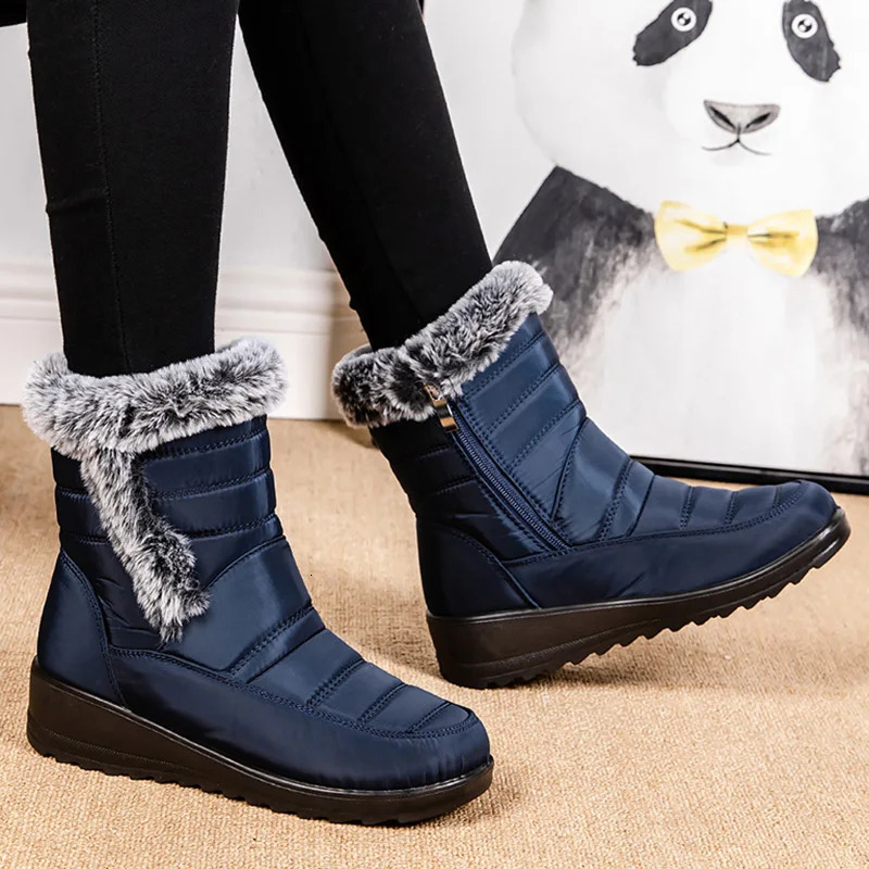 Snow boots womens 2025 trend womens shoes waterproof shoes womens fashion ankle boots plush womens winter shoes Botas Mujer 241126