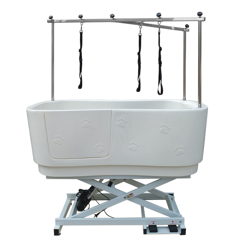 Electric Lifting Height Adjustable Pet Plastic Dog Washing Grooming Bathtub