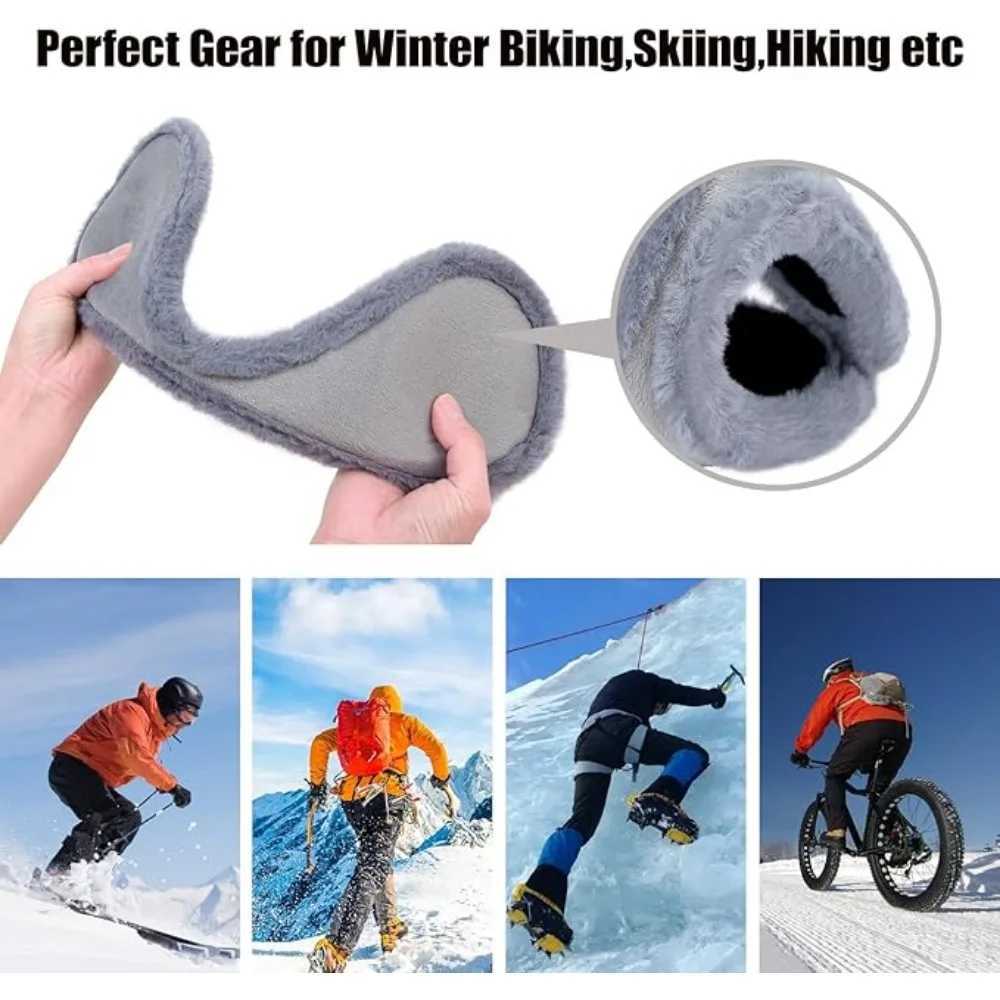 Thick Plush Warm Earmuffs Outdoor Cycling Running Windproof Keep Warm Earmuff Unisex Fashion Soft Winter Solid Color EarmuffsXJ241126