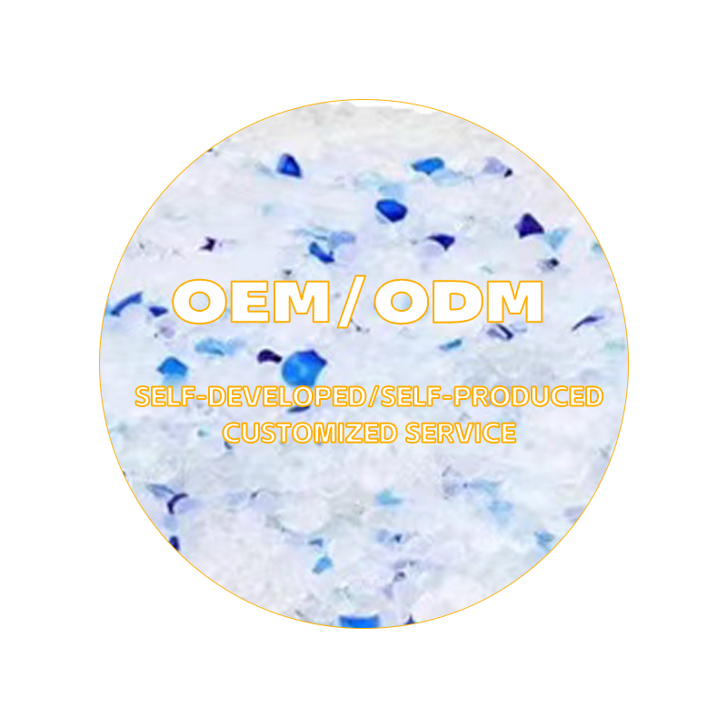 JUPET 3.8L Filler Clean 97%+3% Blue Crystal Silica Gel Cat Litter Sand