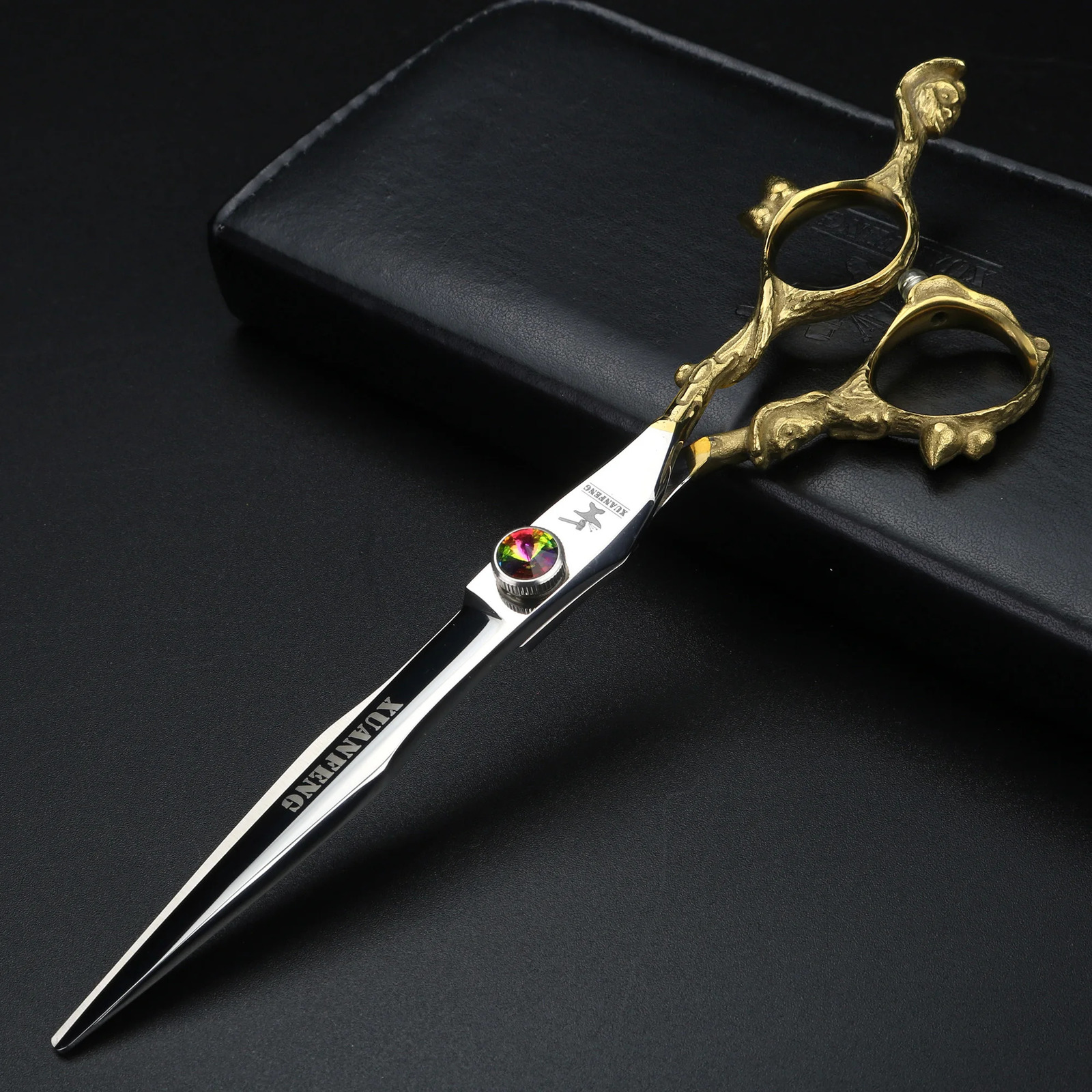 7 inch regular hair scissors Japan 440C steel barber cutting scissors 241125 S2563