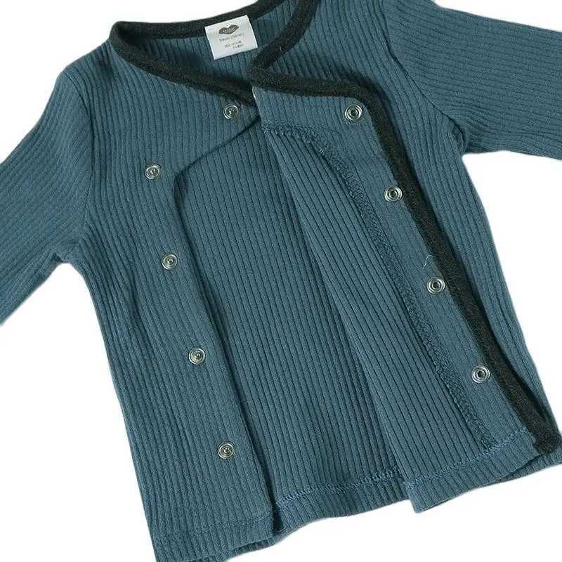 Clothing Sets Baby set top pants new fall autumn winter ribbed cotton family matching clothes boy girls clothing long sleeve side opening H241126