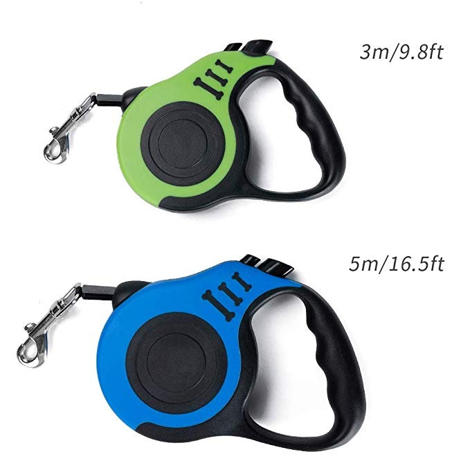 Bone Logo Retractable for travel with Small and Medium Dogs Never Twisted Dog Leash