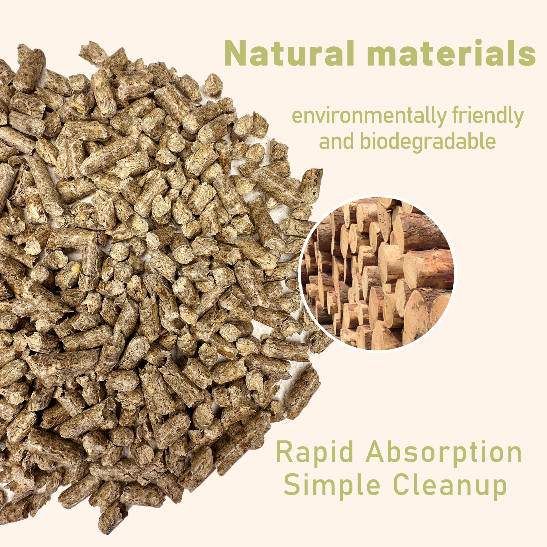 OEM/ODM natural cedar easy clean Pine Cat Litter Hot 6.0mm Pine Wood Cat Litter