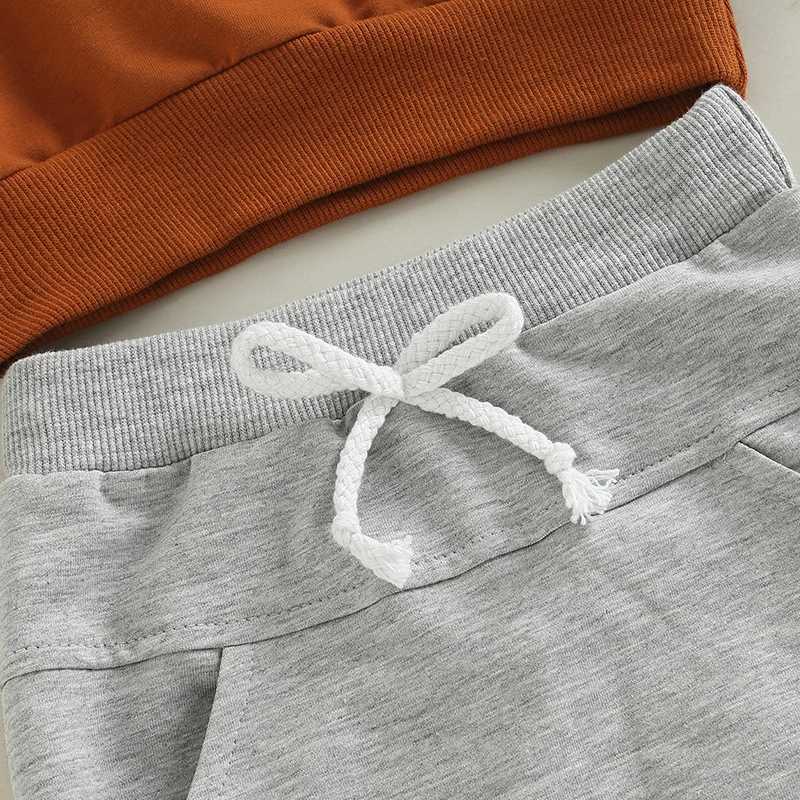 Clothing Sets Newborn Baby 2-Piece Winter Set Cozy Hooded Sweater Elastic Waist Pants for Boys and Girls Cute Animal Print H241126