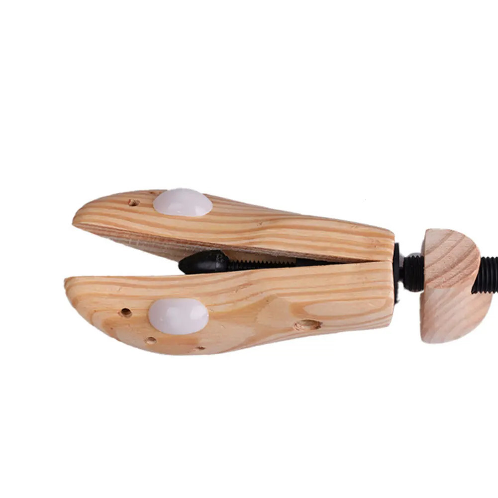 Wooden shoe stretching machine with adjustable length and wide shoe tree shape frame professional mens and womens shoe rack 241126