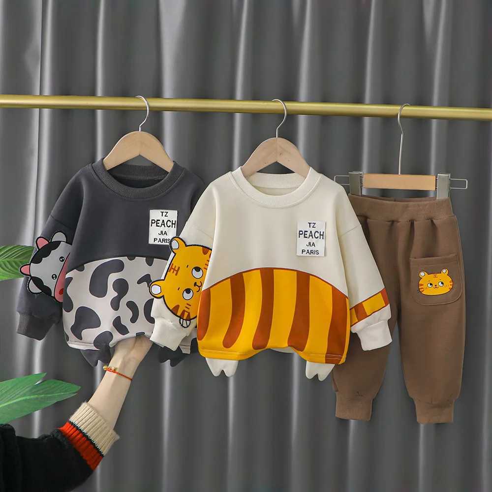 Clothing Sets Children Clothing Baby Boy Sets 2022 New Spring Kids Boys Clothes Cartoon Top+Pants 2Pcs Sport Suit For Girls Clothes 1-4 Years H241126