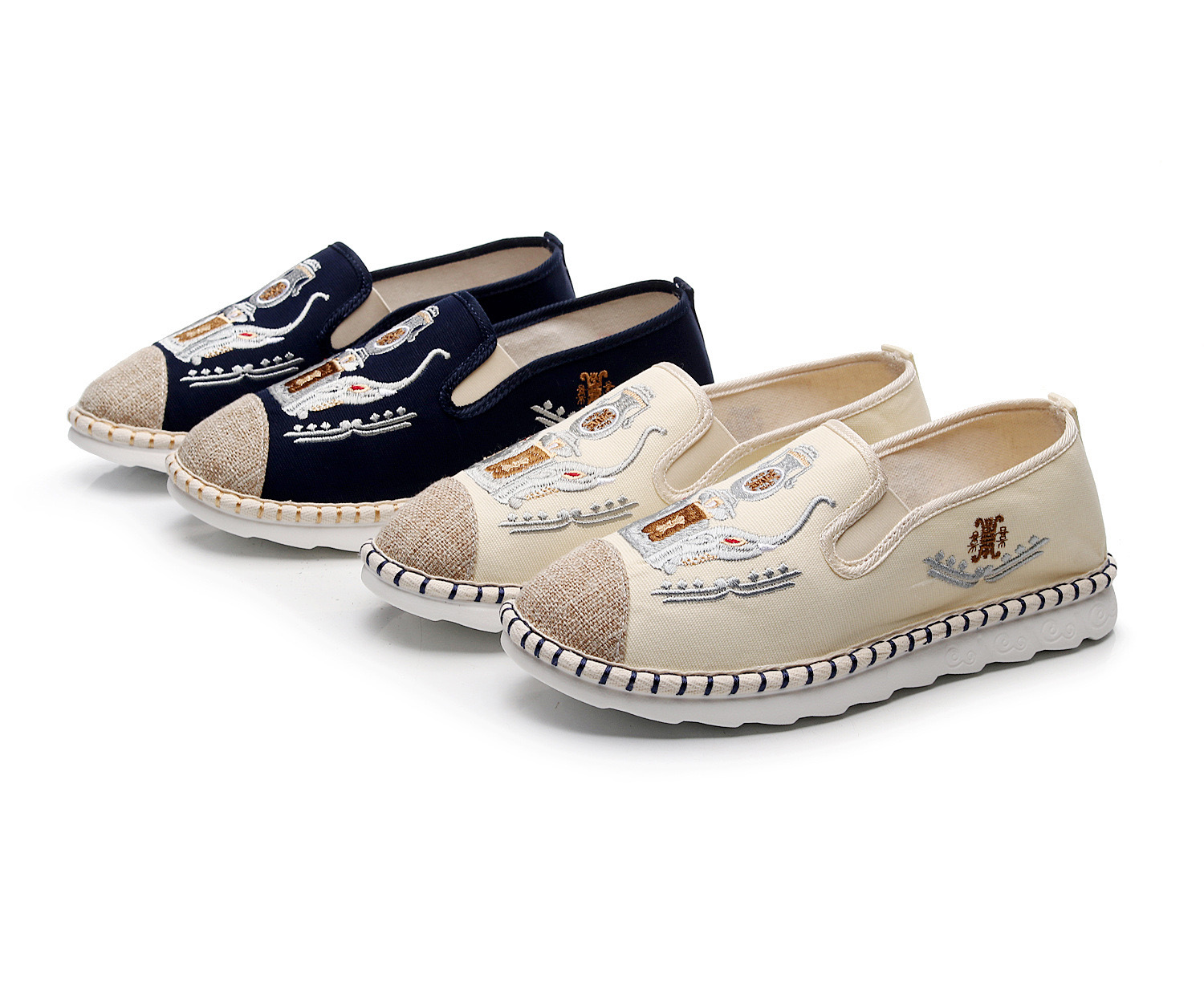 Men Designer Espadrilles atos De Hombre New Fisherman Canvas Shoes Men's Casual Sneakers Male Driving Soft Loafers e49e 's