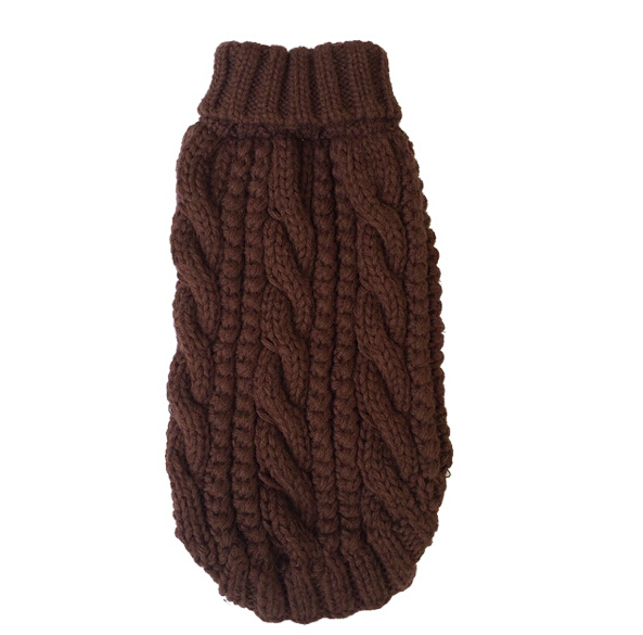 2020 Hot Sale Huge Stock Warm Winter Hand Knitted Knit Comfortable Polyester Sweatshirt Pet Dog Sweater