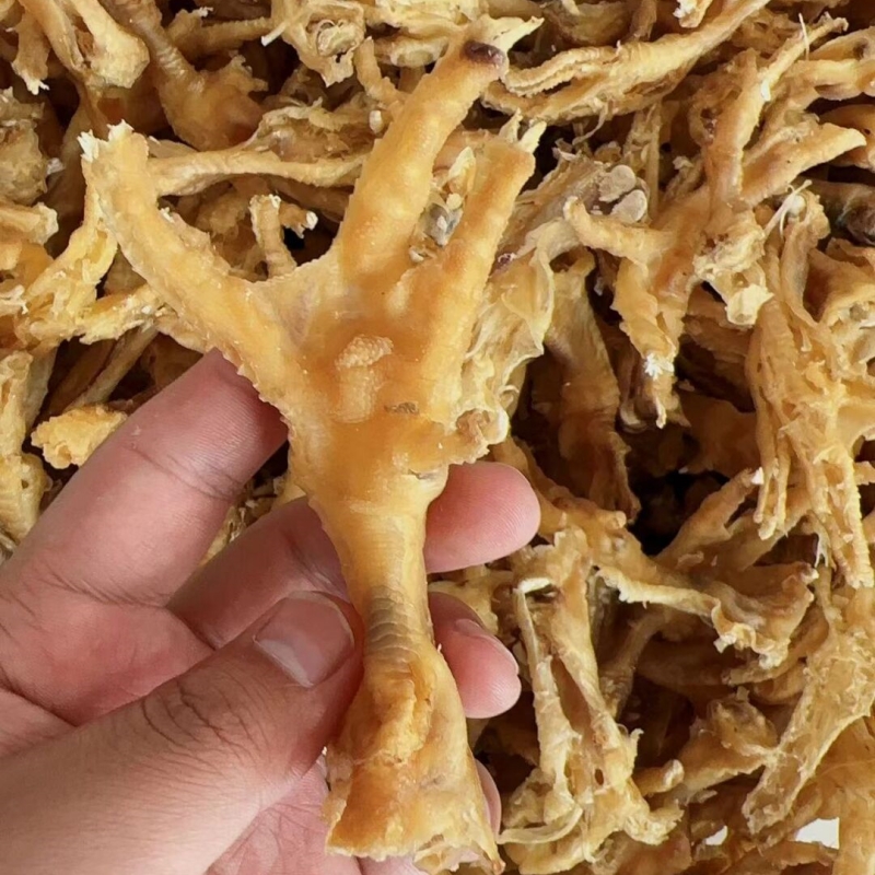 Factory Wholesale High Protein Dry Chicken Feet And Duck Feet Without Bones Pet Treats For Dog