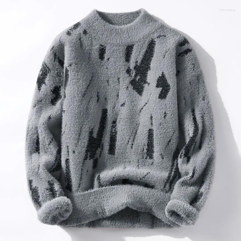 Men's Sweaters 2024 Brand Clothing High Quality Fashion Sweaters/Male Loose Casual Knitted Pullover/Man Round Neck
