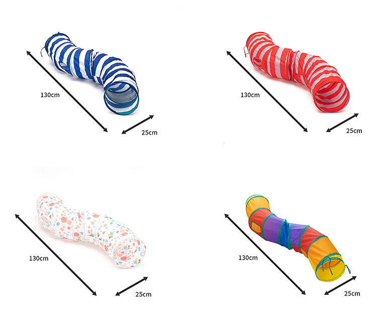 Cat Toys Collapsible Tunnel for Rabbits, Kittens, Ferrets and Dogs